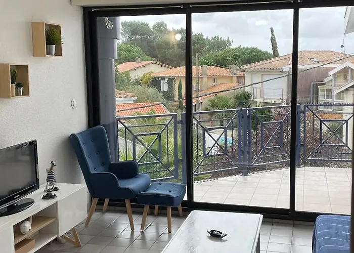 Διαμέρισμα L'echappe Bleu, T2 Vue Imprenable Sur La Andernos-les-Bains